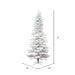 12'Hx65"W Flocked Slim White Spruce Artificial Christmas Tree, Unlit -White - A893590