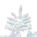 9'Hx67"W Flocked White Spruce Artificial Christmas Tree, Unlit -White - A893680