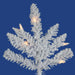 14'Hx90"W Flocked White Spruce Artificial Christmas Tree, Unlit -White - A893695