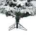 9'Hx49"W Flocked Slim Utica Fir Artificial Christmas Tree, LED Pre-Lit -White/Green - A895081LED