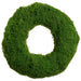 19" Artificial Moss Wreath -Green - AA0009-GR