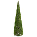19" Moss Covered Ratton Cone Cone-Shaped Artificial Topiary -Green (Pack of 6) - AA0016-GR