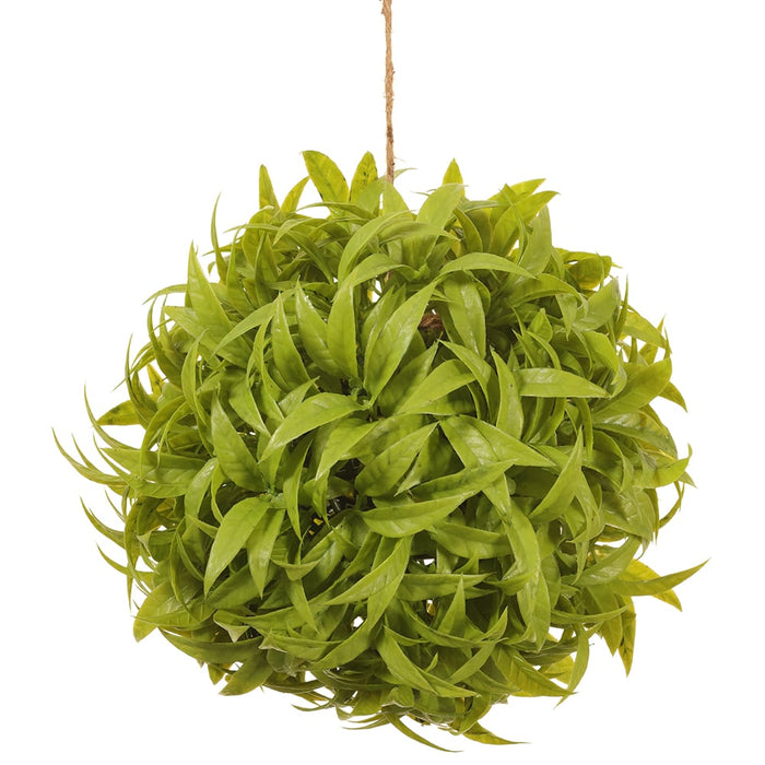 9" Hanging Eucalyptus Ball-Shaped Artificial Topiary -Green (pack of 4) - AA0019-GR