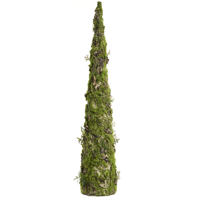36" Artificial Moss Cone-Shaped Topiary -Green (Pack of 2) - AA0027-GR