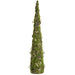 36" Artificial Moss Cone-Shaped Topiary -Green (pack of 2) - AA0027-GR