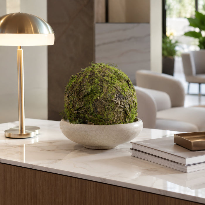 12.5" Moss Ball-Shaped Artificial Topiary -Green (Pack of 4) - AA0032-GR