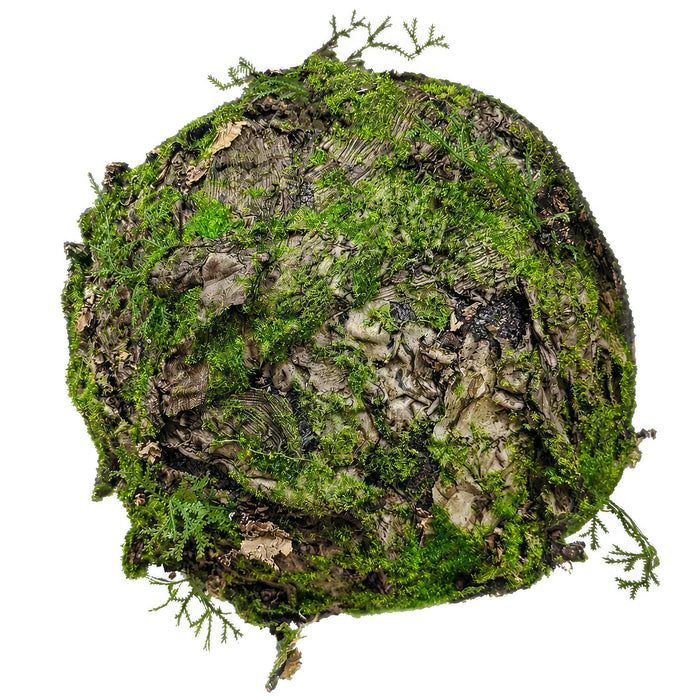 12.5" Moss Ball-Shaped Artificial Topiary -Green (Pack of 4) - AA0032-GR