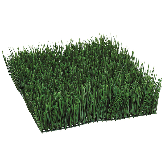 12"x12"x4"H Wheat Grass Artificial Mat -Green (pack of 2) - AA0431-GR
