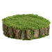 17" Round Moss Stump Artificial Topiary -Green (Pack of 2) - AA1208-GR
