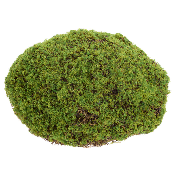 7.5" Moss Bun Artificial Topiary -Green (Pack of 12) - AA1218-GR