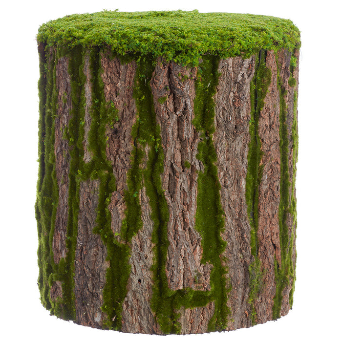 19" Moss Stump Artificial Topiary -Green - AA1305-GR