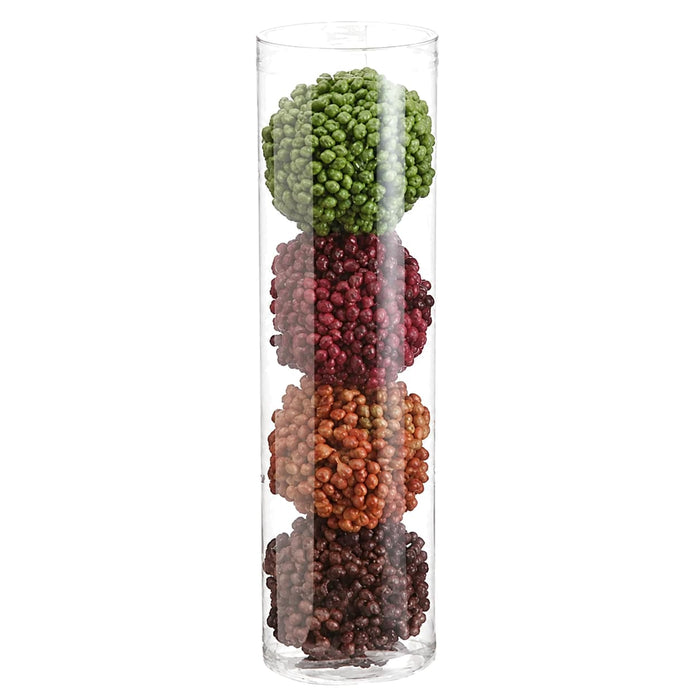 2.25" Boxed Sedum Ball-Shaped Artificial Topiary -Mixed Colors (Pack of 12) - AA1900-MX