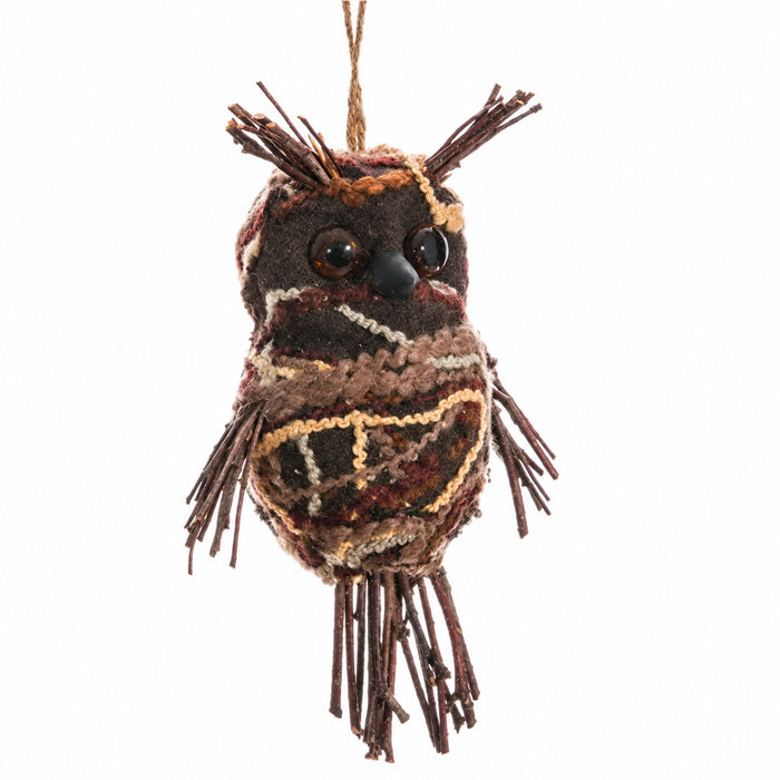 5.5" Owl Ornament -Brown (Pack of 12) - AA2267-BR