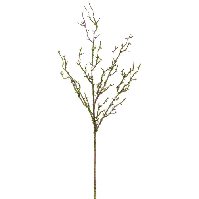 25" Moss Twig Artificial Stem -Green (Pack of 12) - AA2600-GR/BR