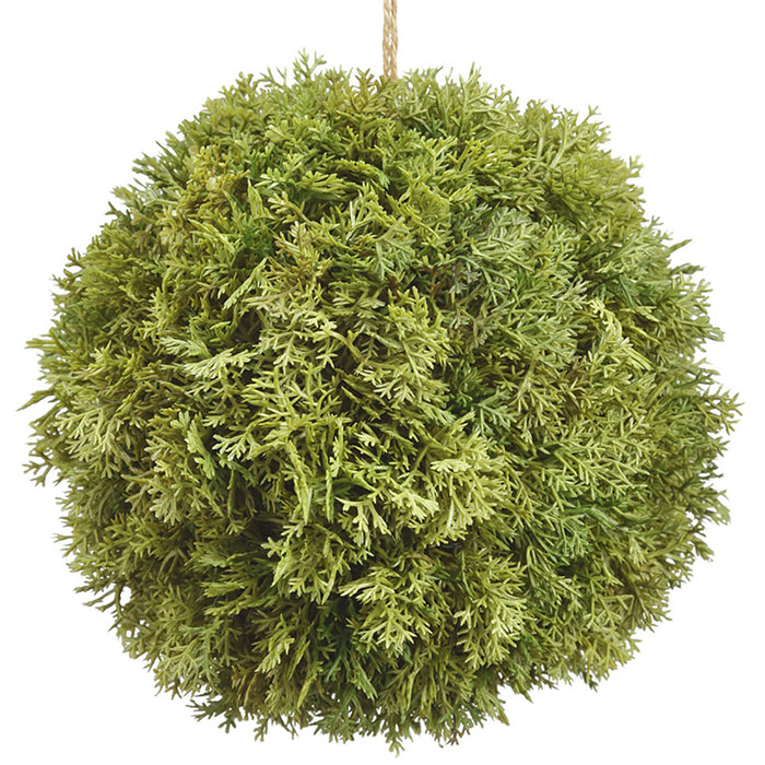 5.5" Hanging Artificial Moss Ball-Shaped Topiary -Green (pack of 6) - AA3747-GR