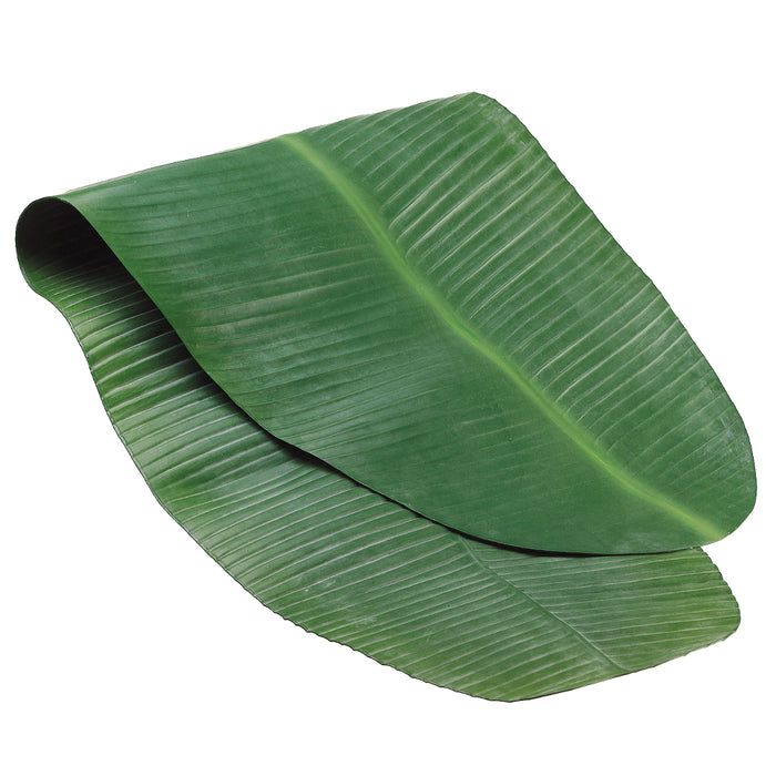 48"x17.5" Artificial Banana Leaf Table Runner -Green (pack of 6) - AA8804-GR