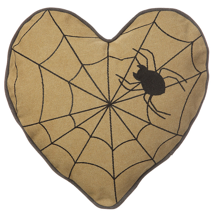 16"x16" Spider Pillow -Beige/Black (Pack of 2) - AAF002-BE/BK
