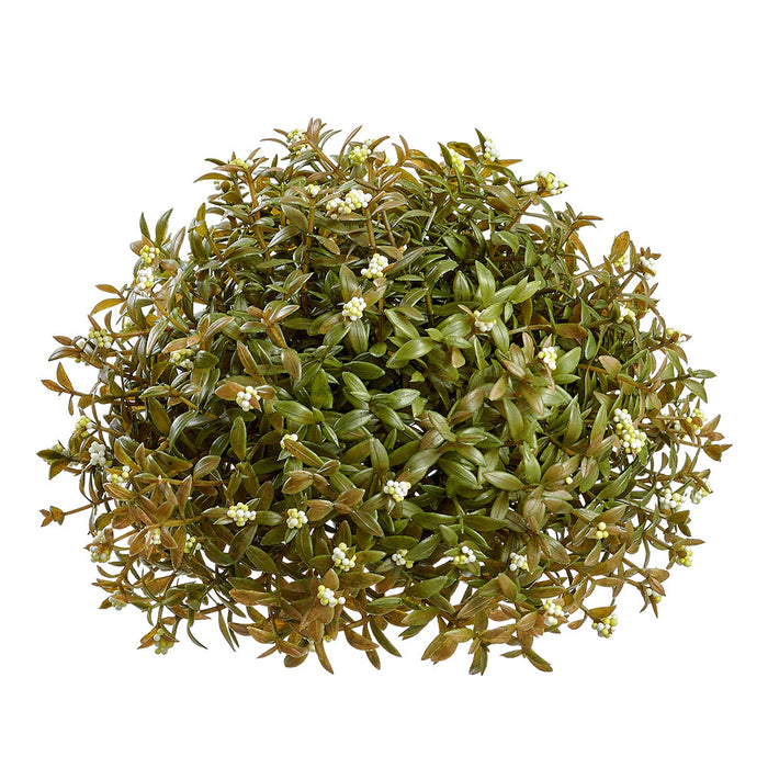 8" Half Ball Artificial Myrtle Topiary -Green (Pack of 6) - AAF381-GR