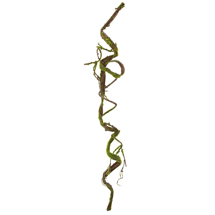 48" Artificial Moss Vine Branch -Green (Pack of 6) - AAG677-GR