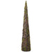 36" Moss Covered Cone-Shaped Artificial Topiary -Green/Brown (pack of 2) - AAR208-GR/BR