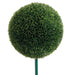 14" UV-Resistant Outdoor Artificial Tea Leaf Ball-Shaped Topiary w/8" Pole -Green (pack of 4) - AAT530-GR