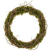 22" Artificial Moss Wreath -Green (Pack of 4) - AAW268-GR