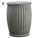 26.7"Hx20.5"W Fiber Cement Round Fluted Planter -Gray - ACE084-GY