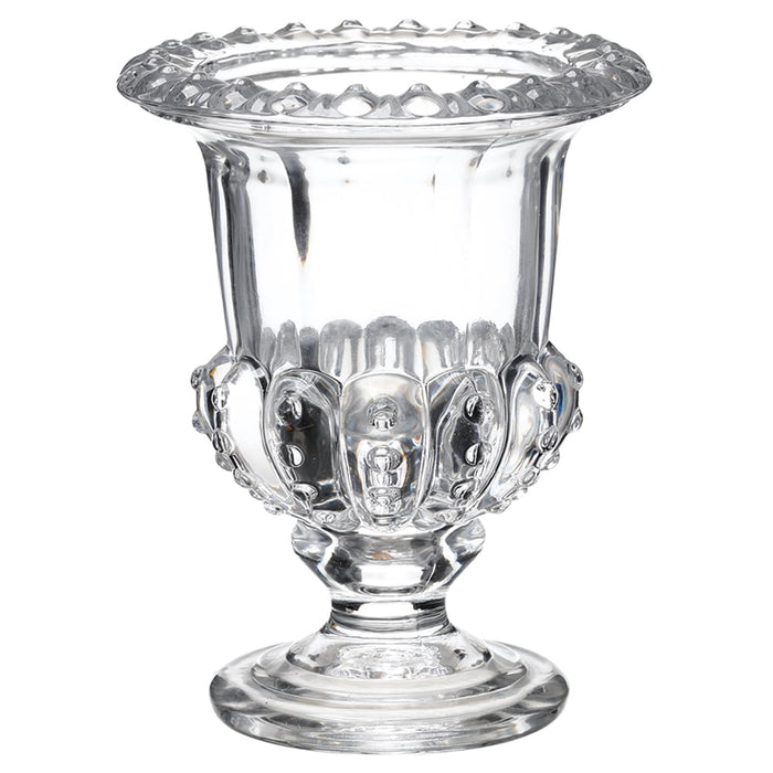 7.75"Hx6.5"W Footed Round Glass Vase -Clear (pack of 4) - ACG098-CW
