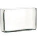 7.25"Hx11"W Rectangle Glass Vase -Clear (pack of 4) - ACG436-CW