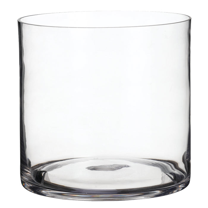 9.75"Hx9.75"W Cylinder Glass Vase -Clear (pack of 2) - ACG563-CW