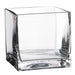 7"Hx7"W Square Glass Vase -Clear - ACH140-CW