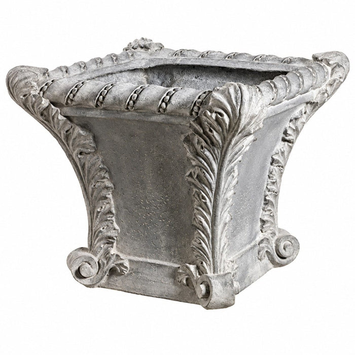 20.25"Hx23"W Fiberglass Tapered Square Container -Gray - ACI115-GY