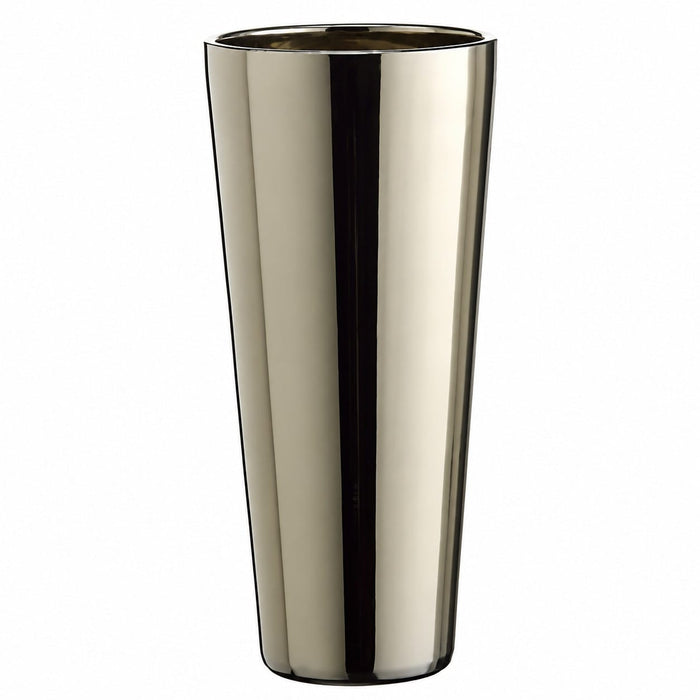 14.25"Hx6.5"W Ceramic Round Pot -2 Tone Brown - ACR123-BR/TT