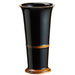 11" Ceramic Round Vase -Black/Brown - ACR297-BK/BR