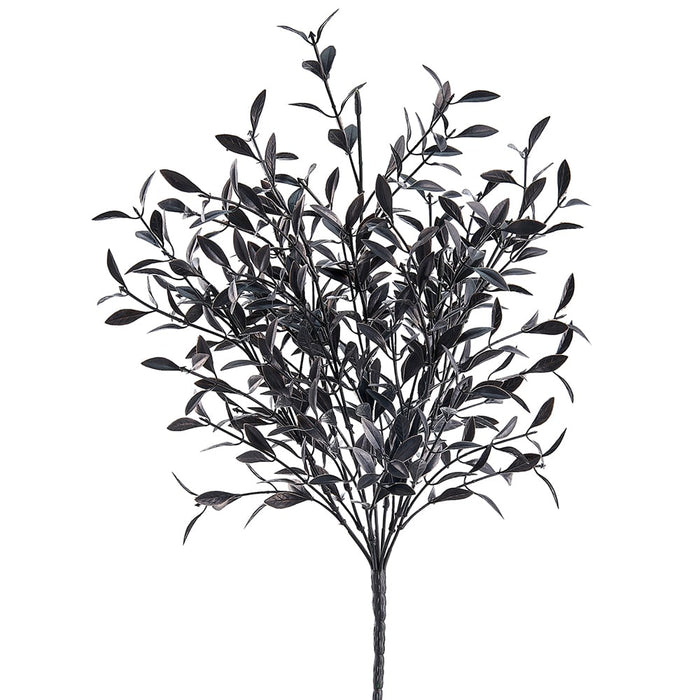 17.5" Artificial Willow Plant -Black (pack of 12) - AFB502-BK