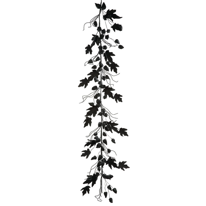 6' Artificial Chinese Lantern Garland -Black (Pack of 6) - AFG019-BK