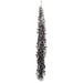 5'9" Hanging Glittered Artificial Eucalyptus Leaf Swag Garland -Black (Pack of 4) - AFG417-BK