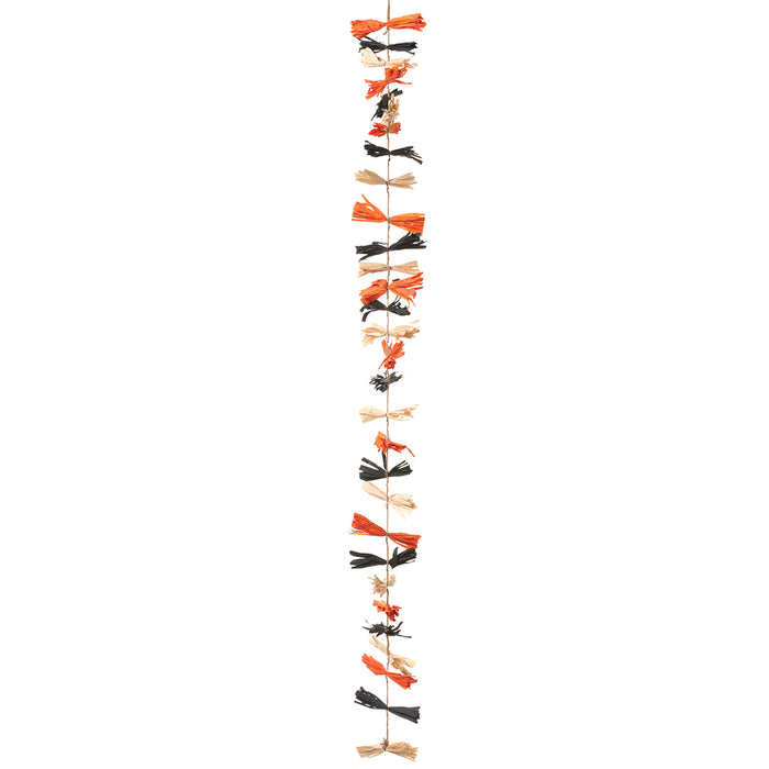 5'11" Corn Husk Halloween Garland -Mixed Colors (Pack of 6) - AFG501-MX