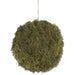 4.7" Hanging Moss Ball-Shaped Artificial Topiary -Green (pack of 6) - AFM126-GR