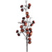 27" Halloween Artificial Pumpkin Stem -Black/Plum (Pack of 6) - AFS002-BK/PL