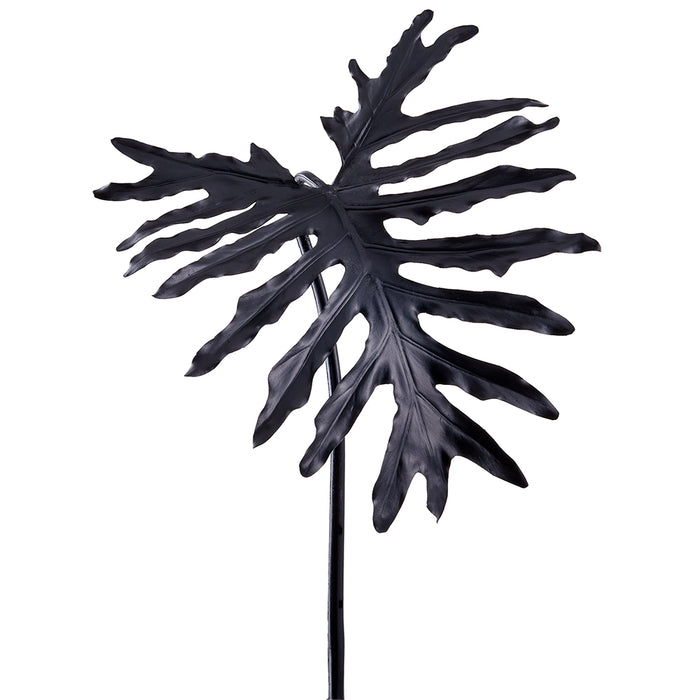 34" Artificial Selloum Palm Leaf Stem -Black (Pack of 6) - AFS011-BK