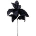 17" Artificial Fur Lamb's Ear Stem -Black (Pack of 12) - AFS140-BK