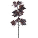 36" Artificial Maple Leaf Stem w/Spiders -Black (Pack of 12) - AFS214-BK/BK
