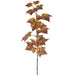 36" Artificial Maple Leaf Stem w/Bats -Orange/Black (Pack of 12) - AFS214-OR/BK