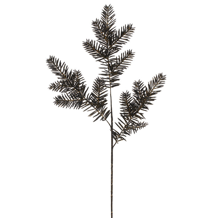 24" Metallic Artificial Pine Stem -Black (Pack of 36) - AFS271-BK
