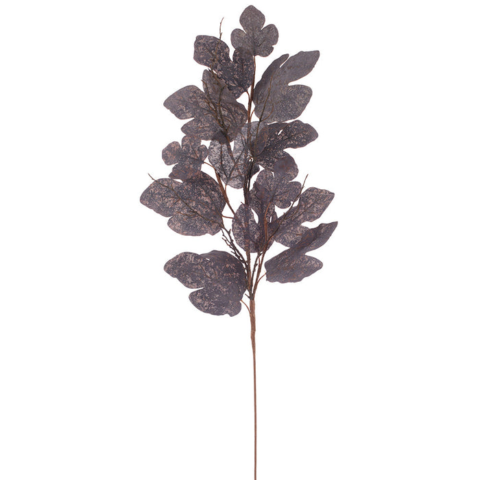 47" Artificial Fig Leaf Stem -Black (Pack of 12) - AFS327-BK