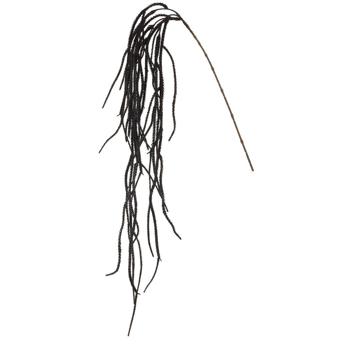 61" Hanging Glittered Artificial Amaranthus Flower Stem -Black (Pack of 12) - AFS341-BK