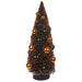 12" Ornament Ball Tinsel Tree -Orange/Black (Pack of 4) - AFT120-OR/BK