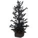 18" Battery Operated Beaded Halloween LED-Lighted Tree w/Base -Black (pack of 2) - AFT205-BK
