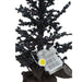 18" Battery Operated Beaded Halloween LED-Lighted Tree w/Base -Black (pack of 2) - AFT205-BK